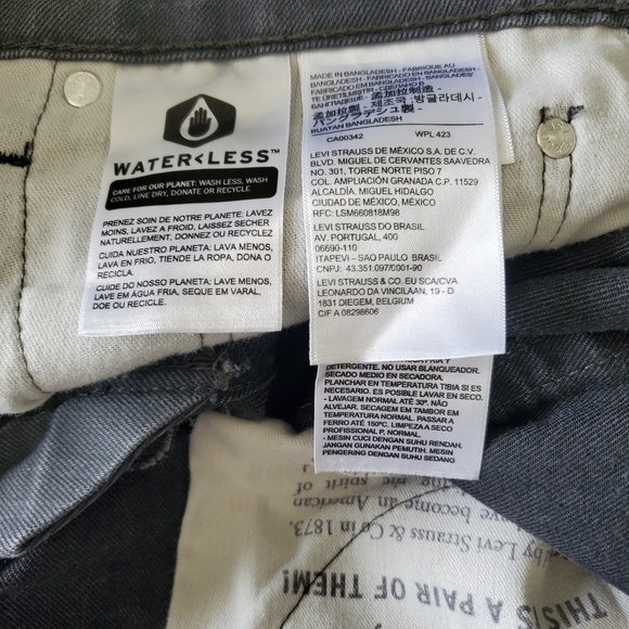 Levi's 541 Jeans Charcoal Gray 32 - Picture 10 of 12